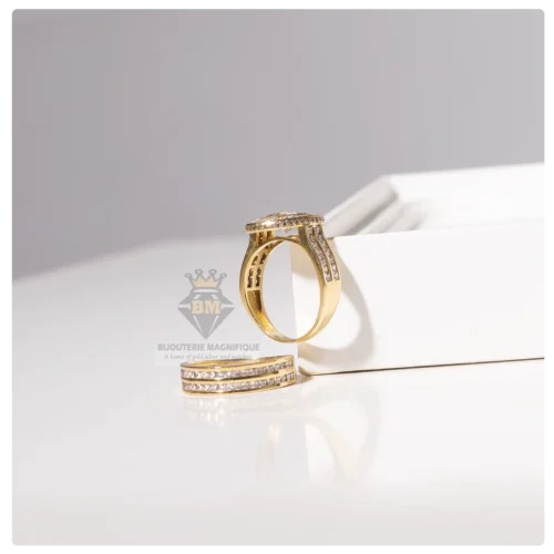 Bijouterie Magnifique Queen Yellow Gold Rings (Oval-Cut) - Image 2