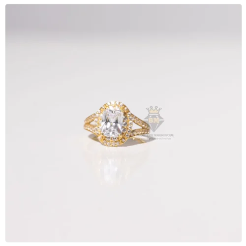 Bijouterie Magnifique Queen Yellow Gold Rings (Oval-Cut)