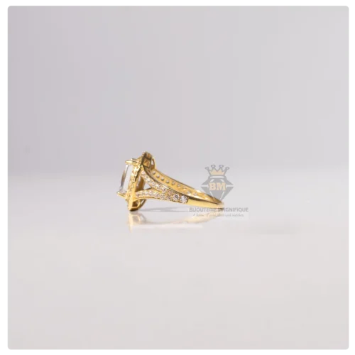 Bijouterie Magnifique Queen Yellow Gold Rings (Oval-Cut) - Image 4