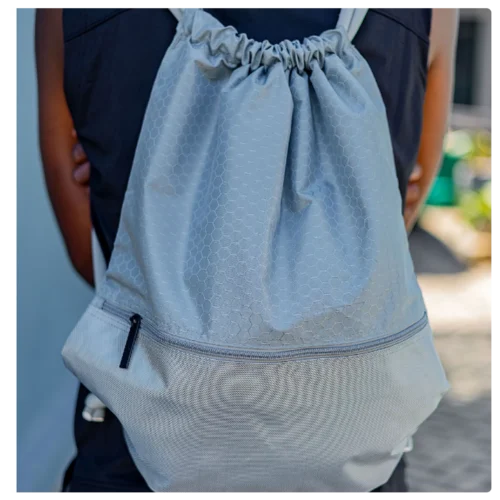 HexoFit Lightweight Drawstring Foldable Gym Backpack - Image 5