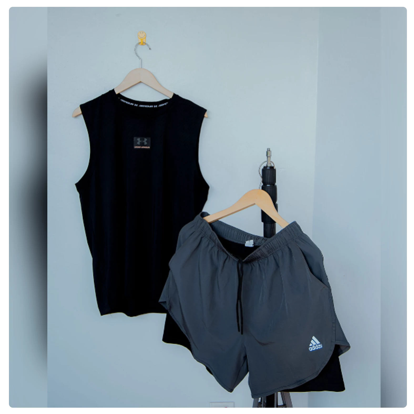 Men's Athletic Sleeveless Tank & Running Shorts Set