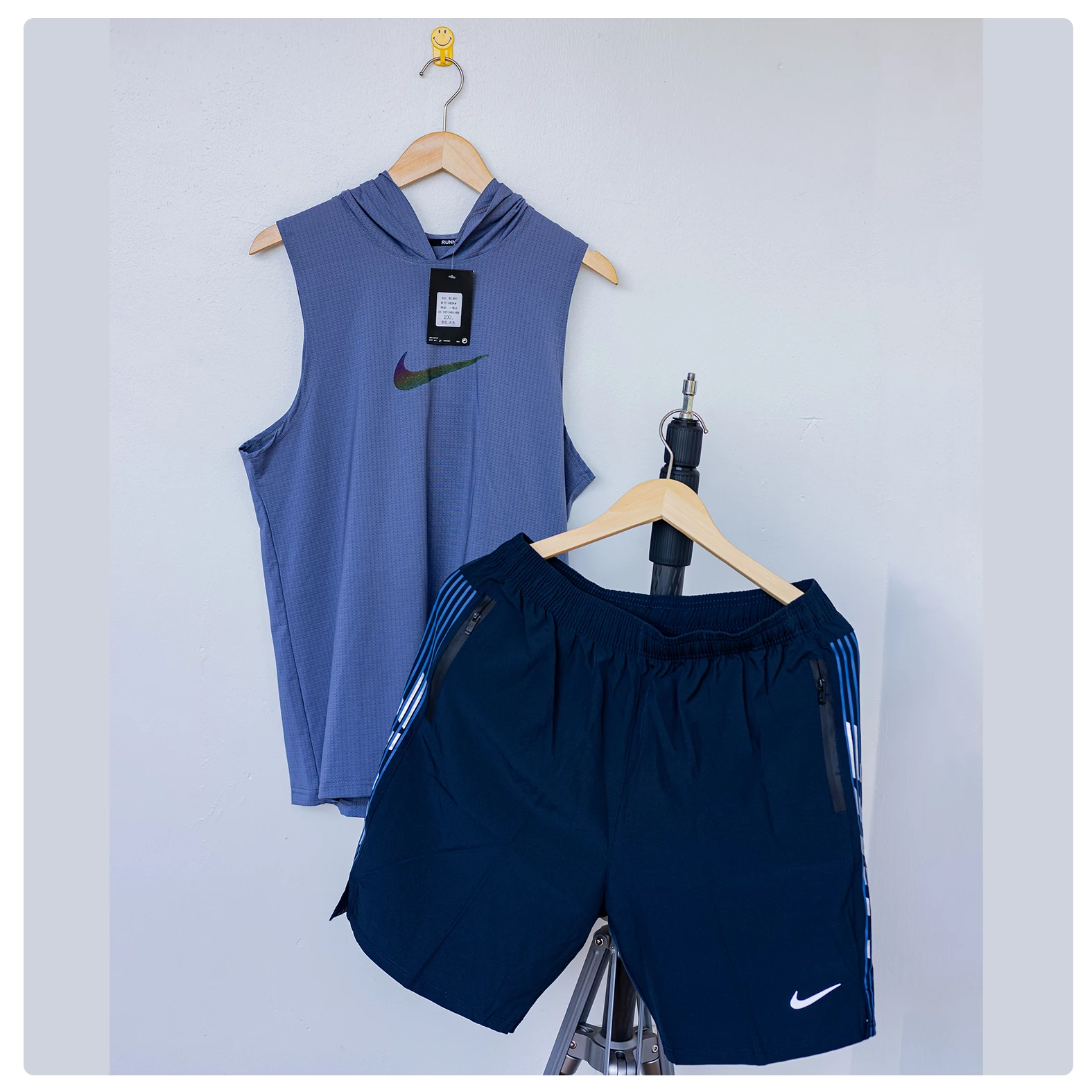 Nike Active Duo – Sleeveless Hoodie & Shorts Set
