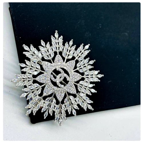 Chanel Snowflake Diamond Brooch