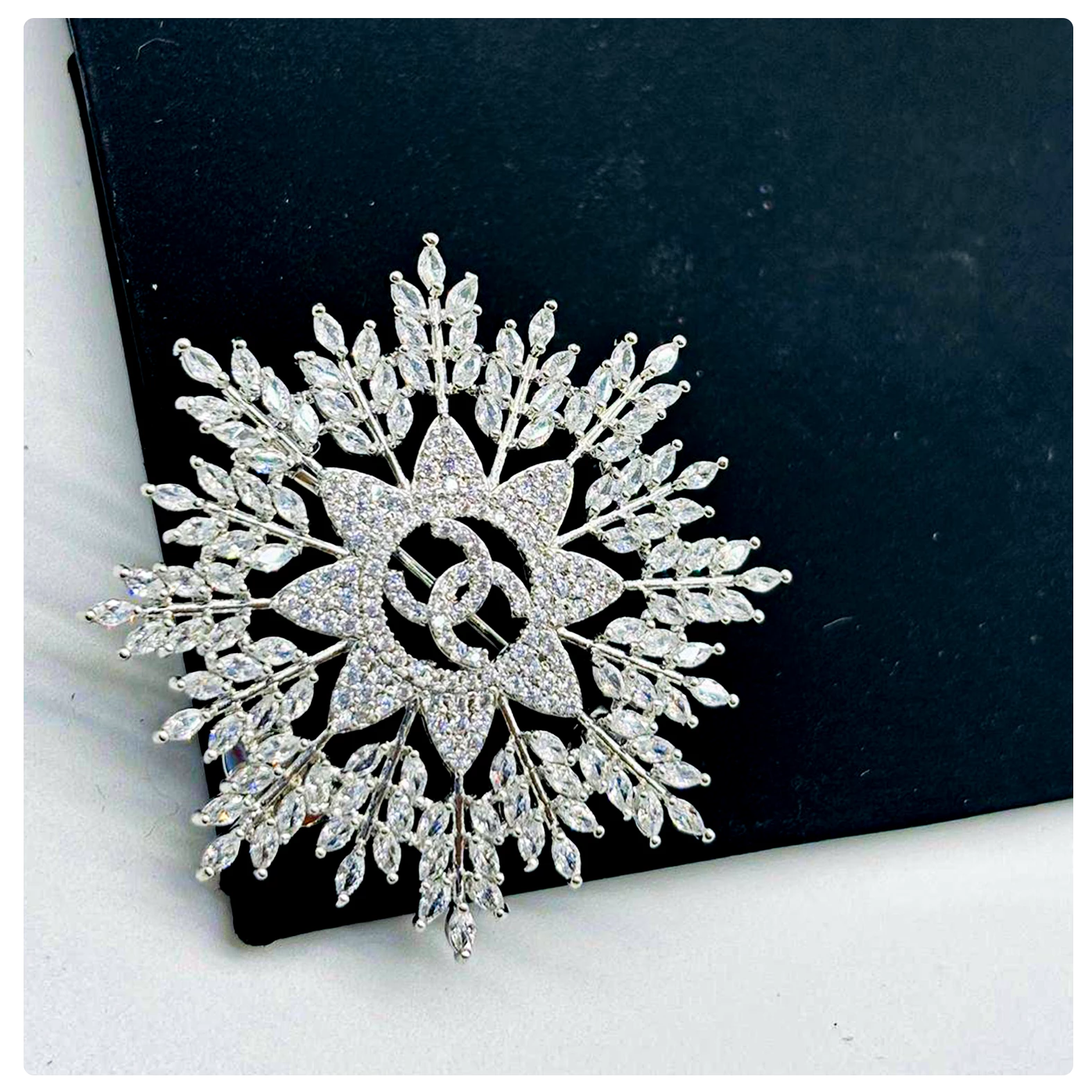 Chanel Snowflake Diamond Brooch