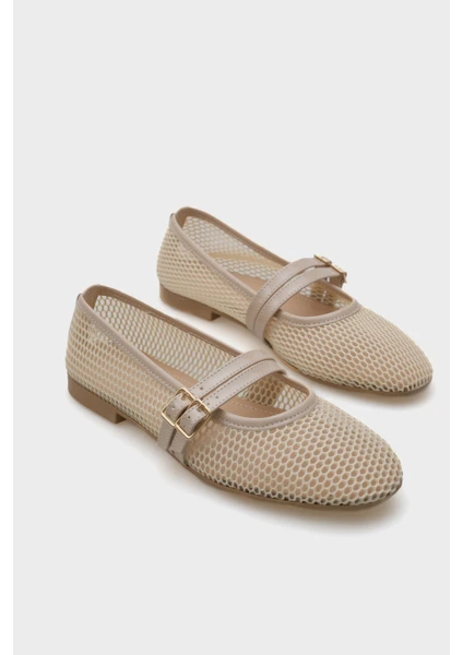 Mesh Mary Jane Flats