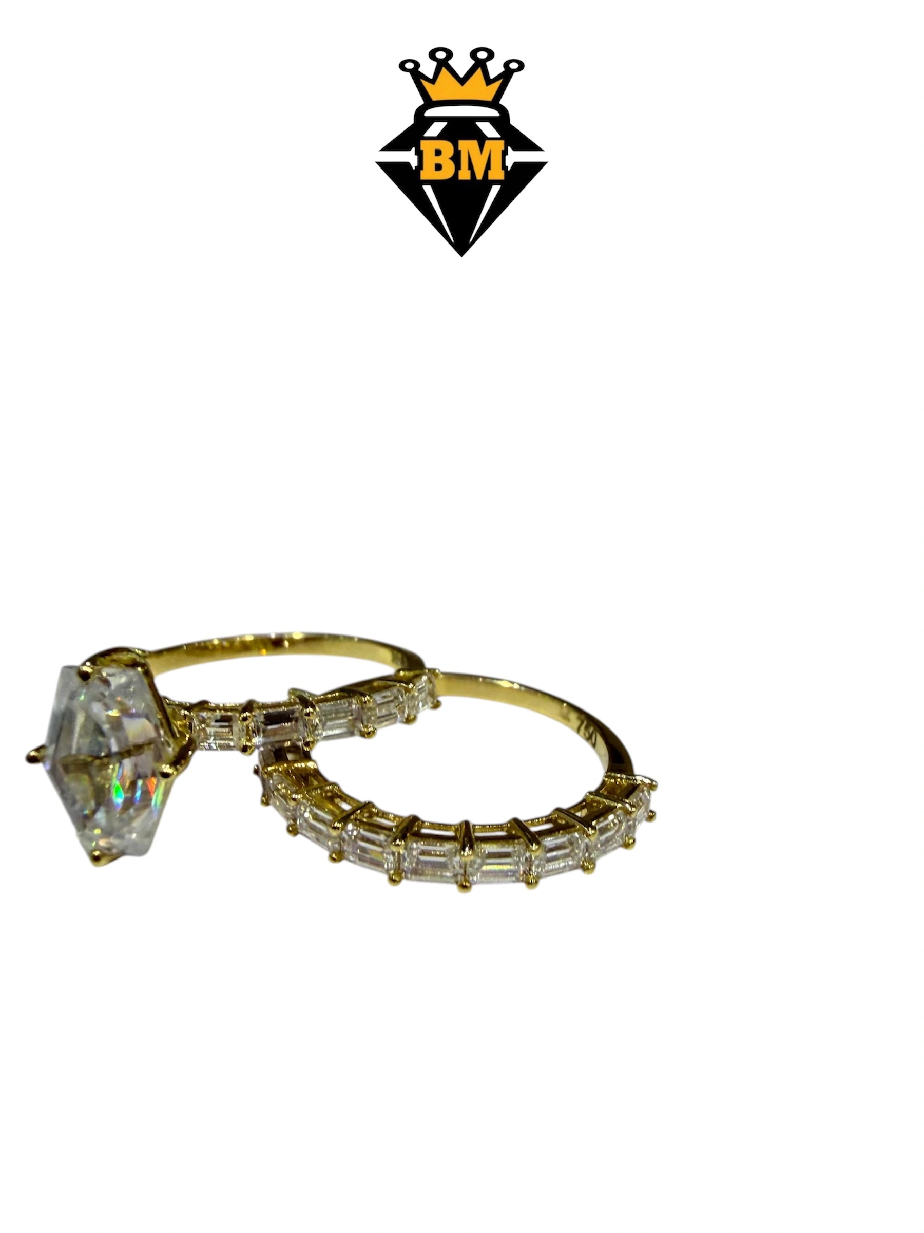 Eternity Baguette Bridal Ring Set