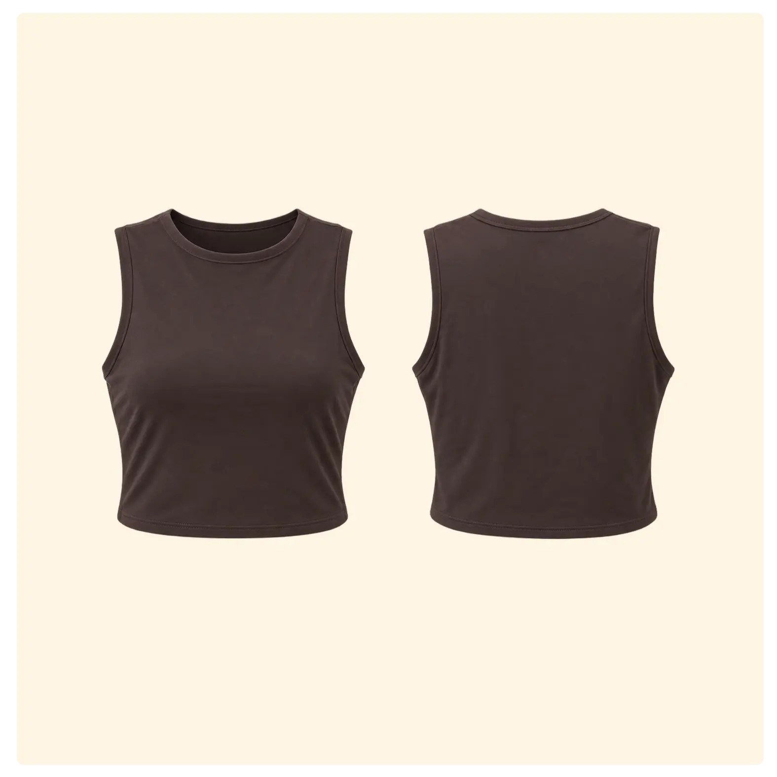 Busem Women's Brown Sleeveless Top