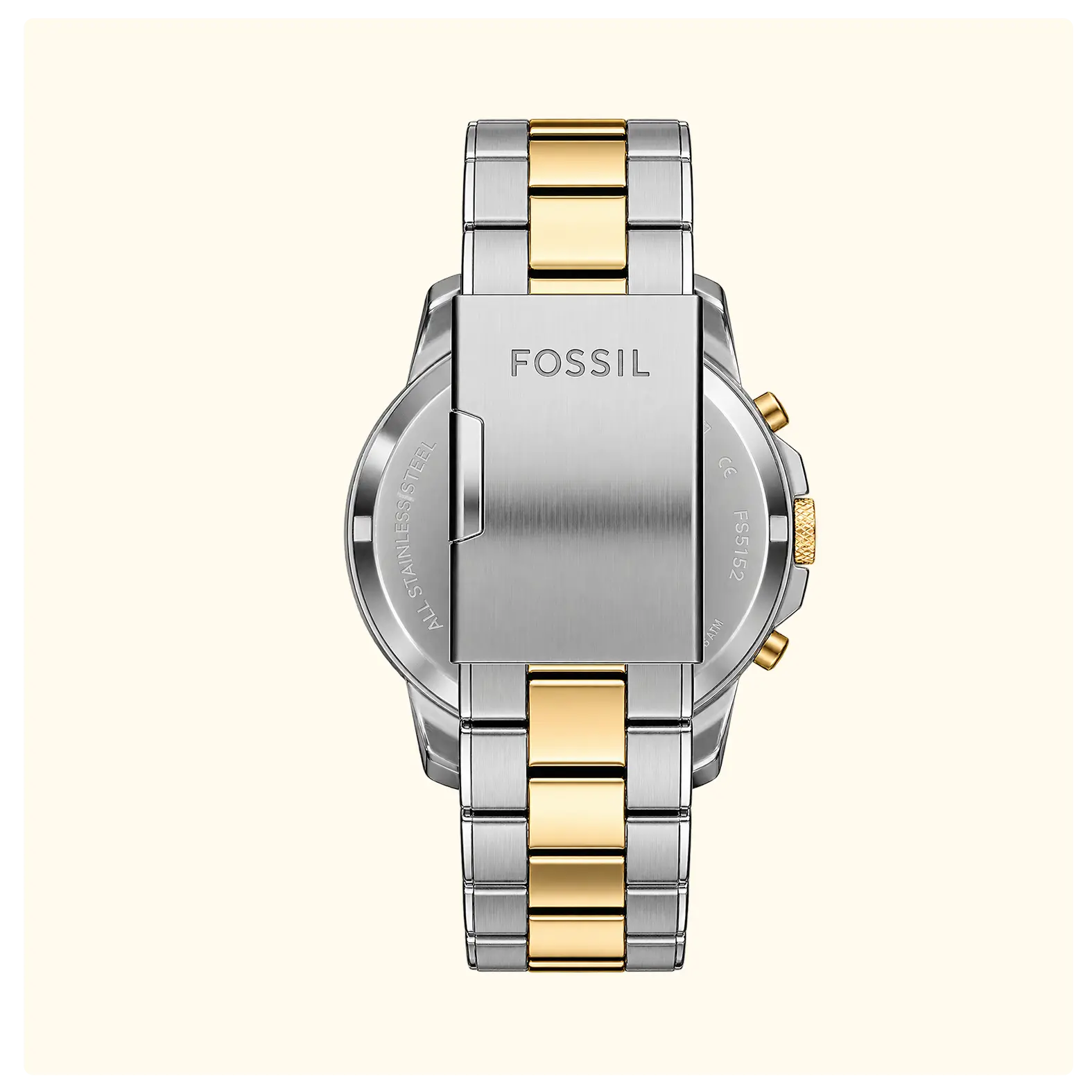 Fossil Grant Two-Tone Blue Dial Chronograph Men’s Watch - Image 3