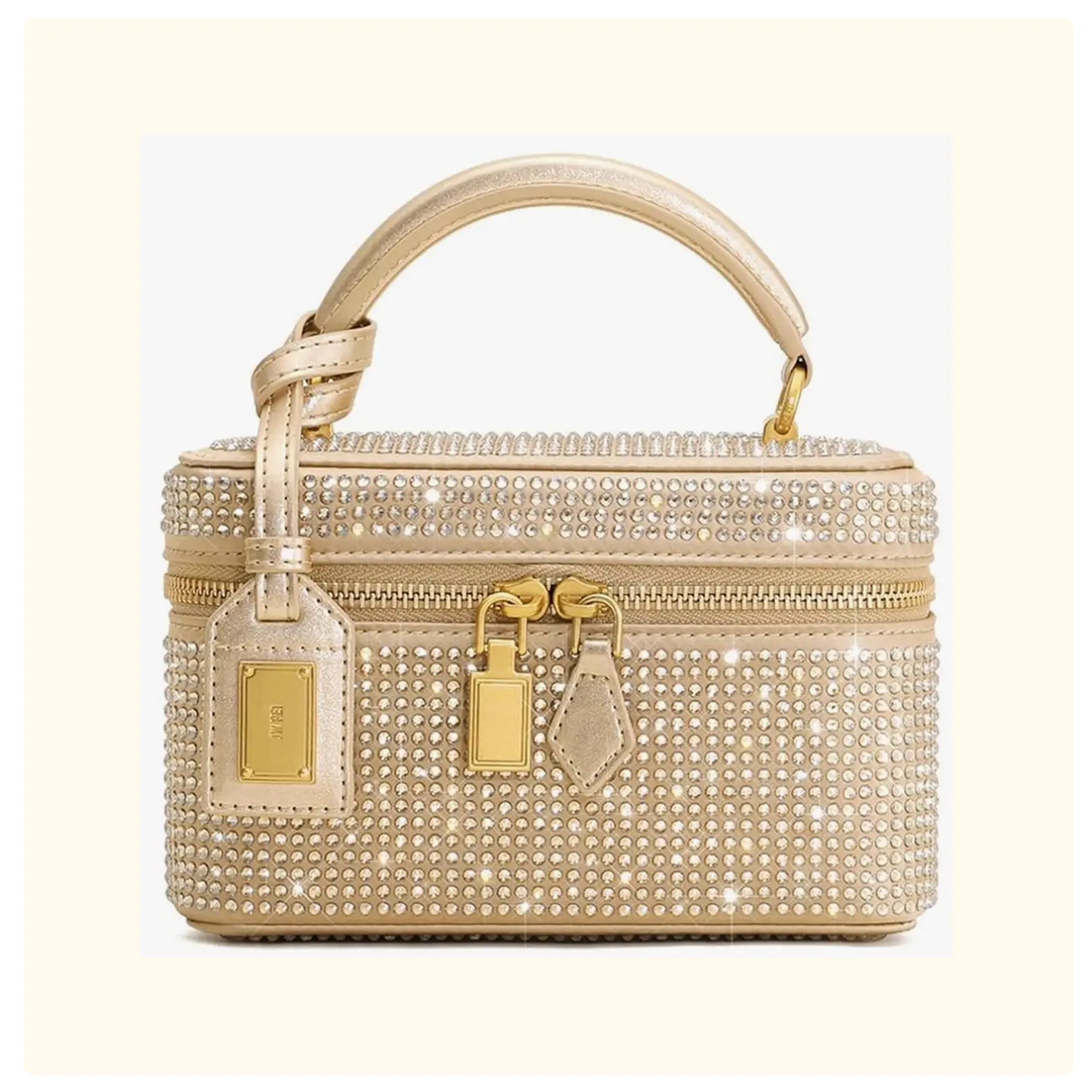 Luxury Rhinestone Vanity Crossbody Bag - Image 2