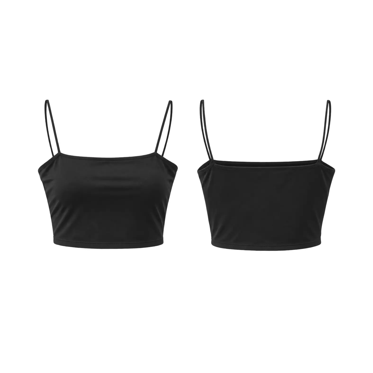 Cazibe Women's Spaghetti Strap Crop Top
