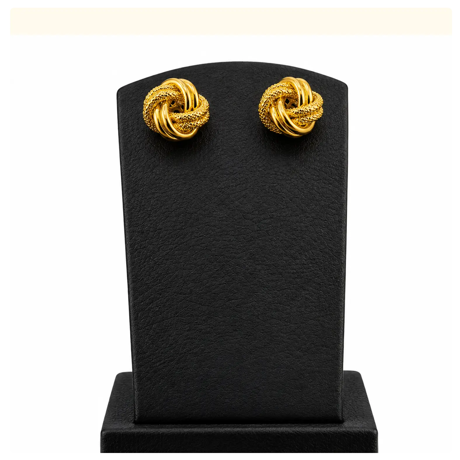 Pure Gold Knot Stud Earrings