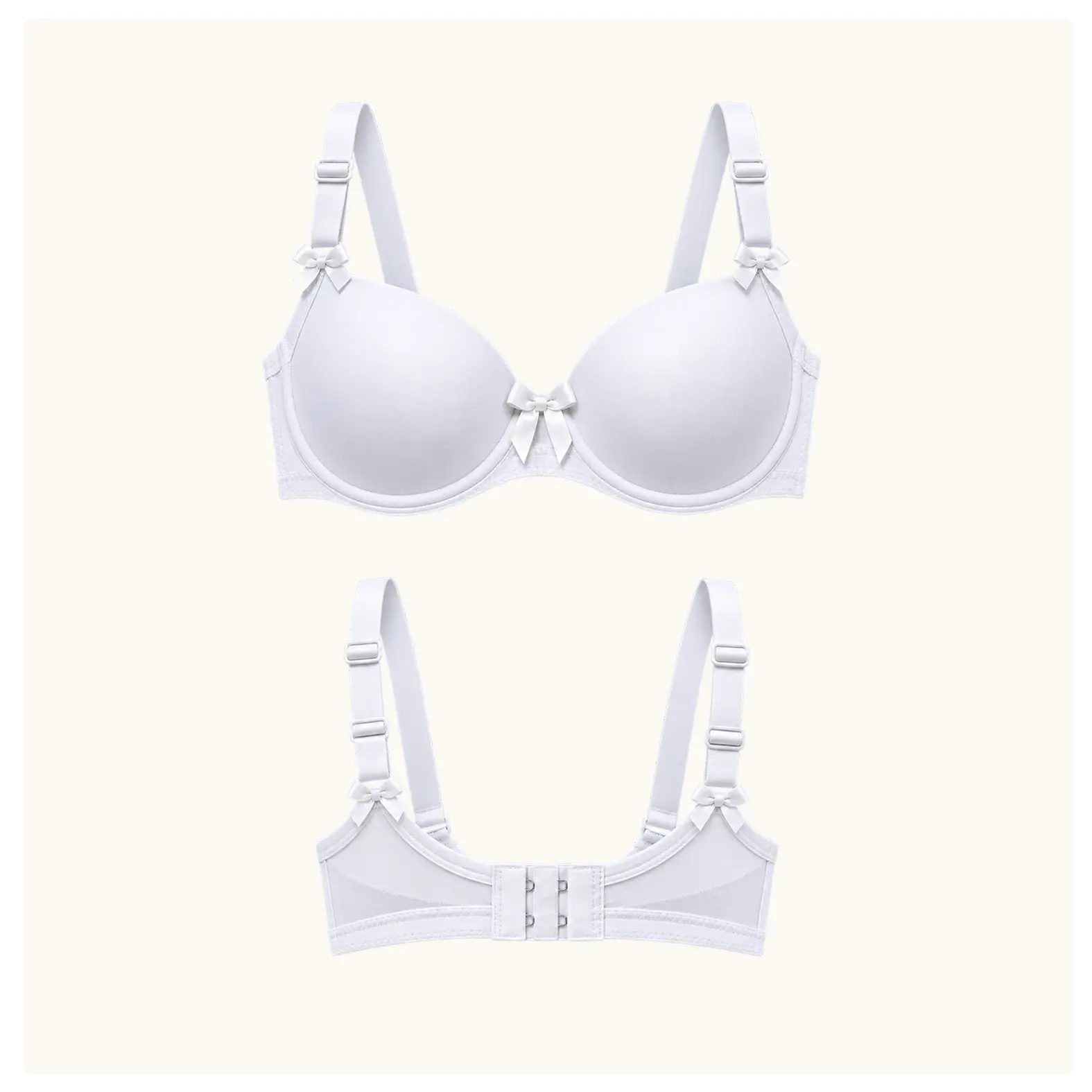 DOGAN White Smooth Molded-Cup Bra